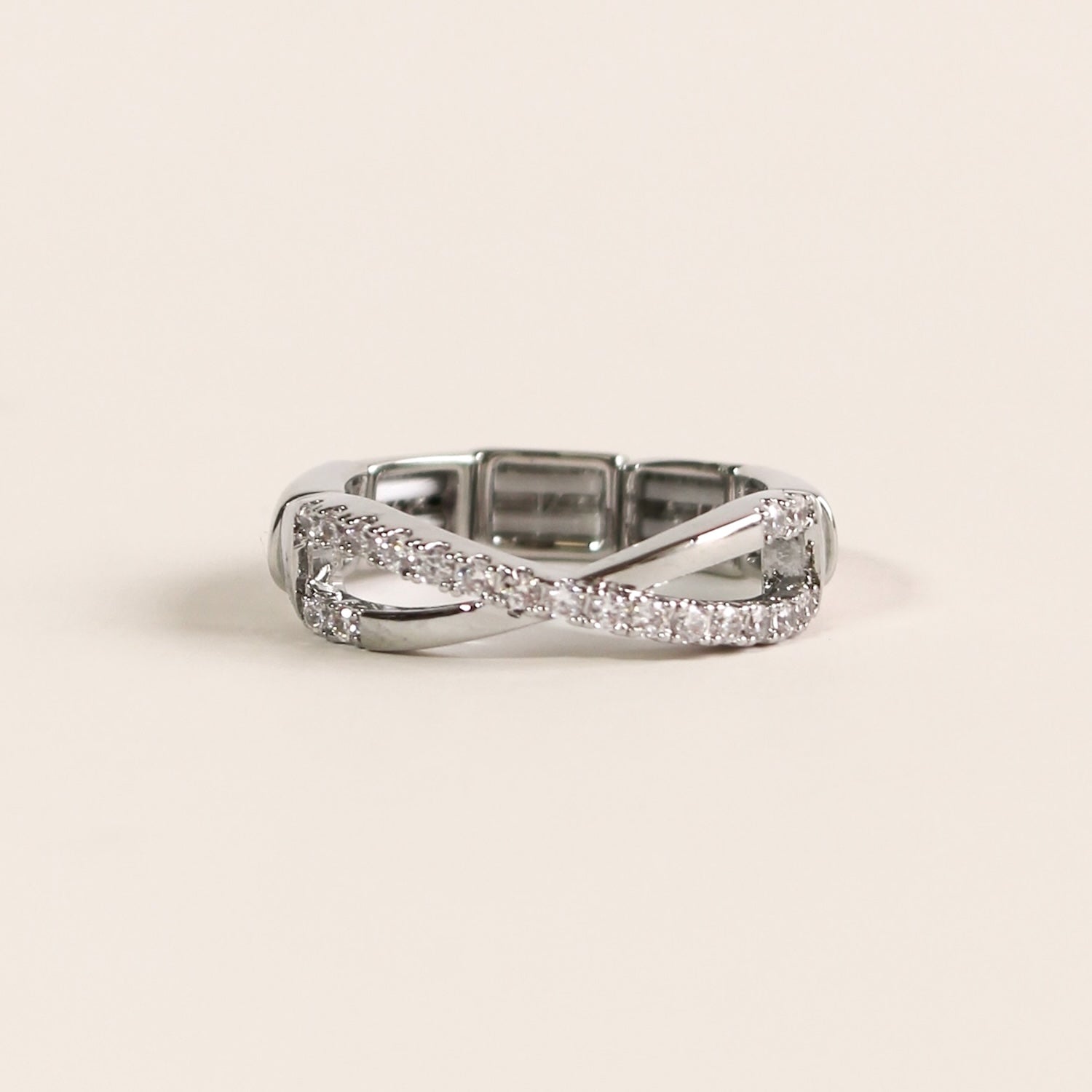 Infinity Stretch Ring | Silver